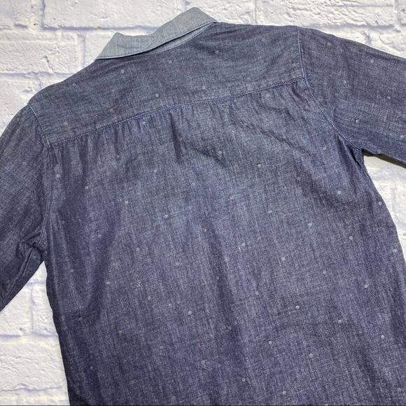 Gap 1969 Polka Dot Two Tone Denim Top - Picture 7 of 7